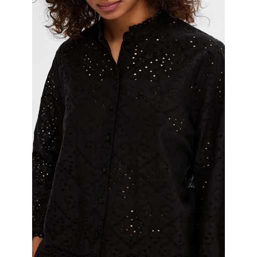 Selected Femme Tatiana Skjorte, Black, 40