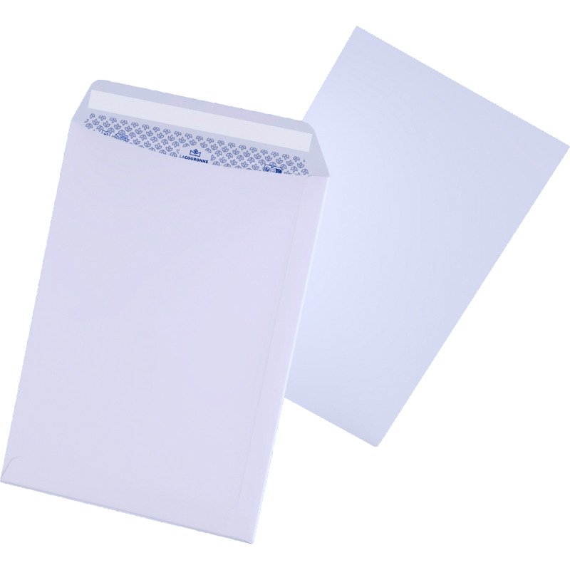 La Couronne - Pochette velin blanc 90 g 229 x 324 mm sans fenêtre - Boîte de 250