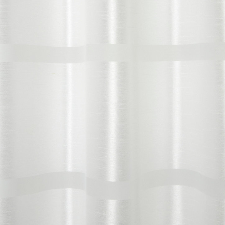 Voilage GoodHome Dokkle blanc l.140 x H.300 cm