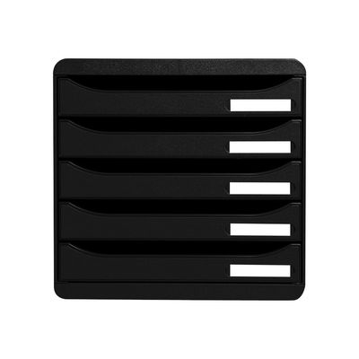 Exacompta BigBox Plus - Module de classement 5 tiroirs - noir