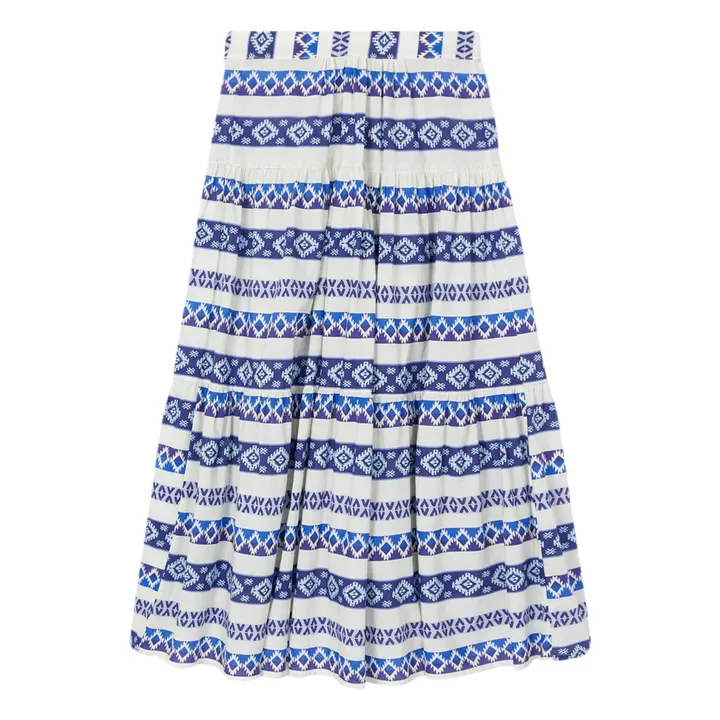 Sophie + Lucie Jupe Longue Bambu | Bleu