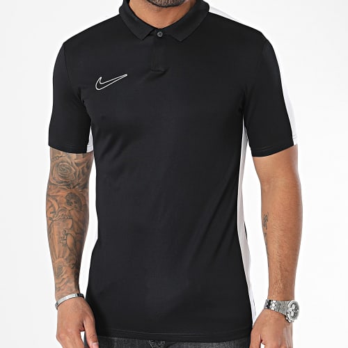 Polo Manches Courtes A Bandes DR1346 Noir