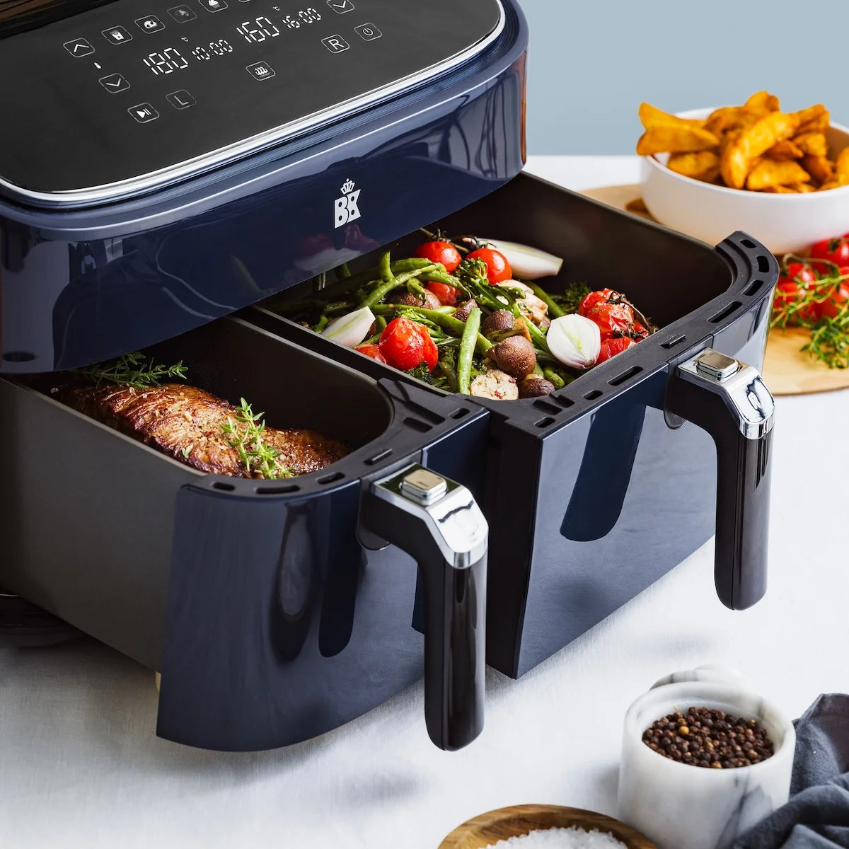 BK Supreme Airfryer XXXL 9L (3 6L) - PFAS vrij