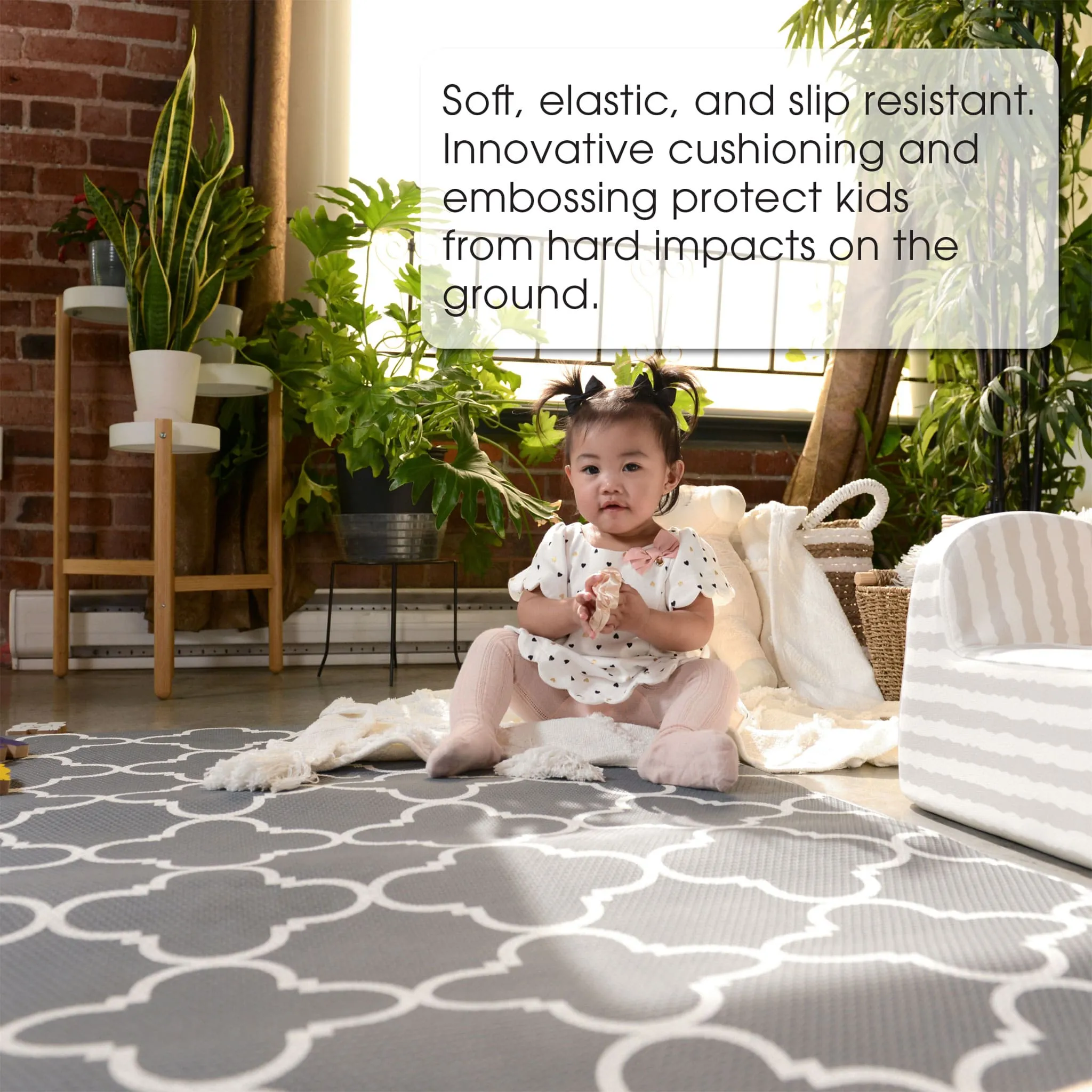 Baby Care Tapis de Jeux Réversible Grand - Grande Ville