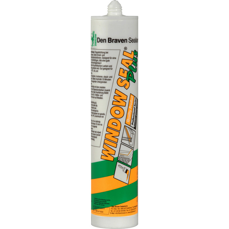 Zwaluw Window Seal Plus beglazingskit Zwart 310ml