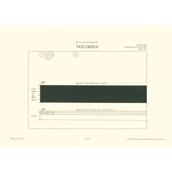 Edition Peters Ligeti Volumina