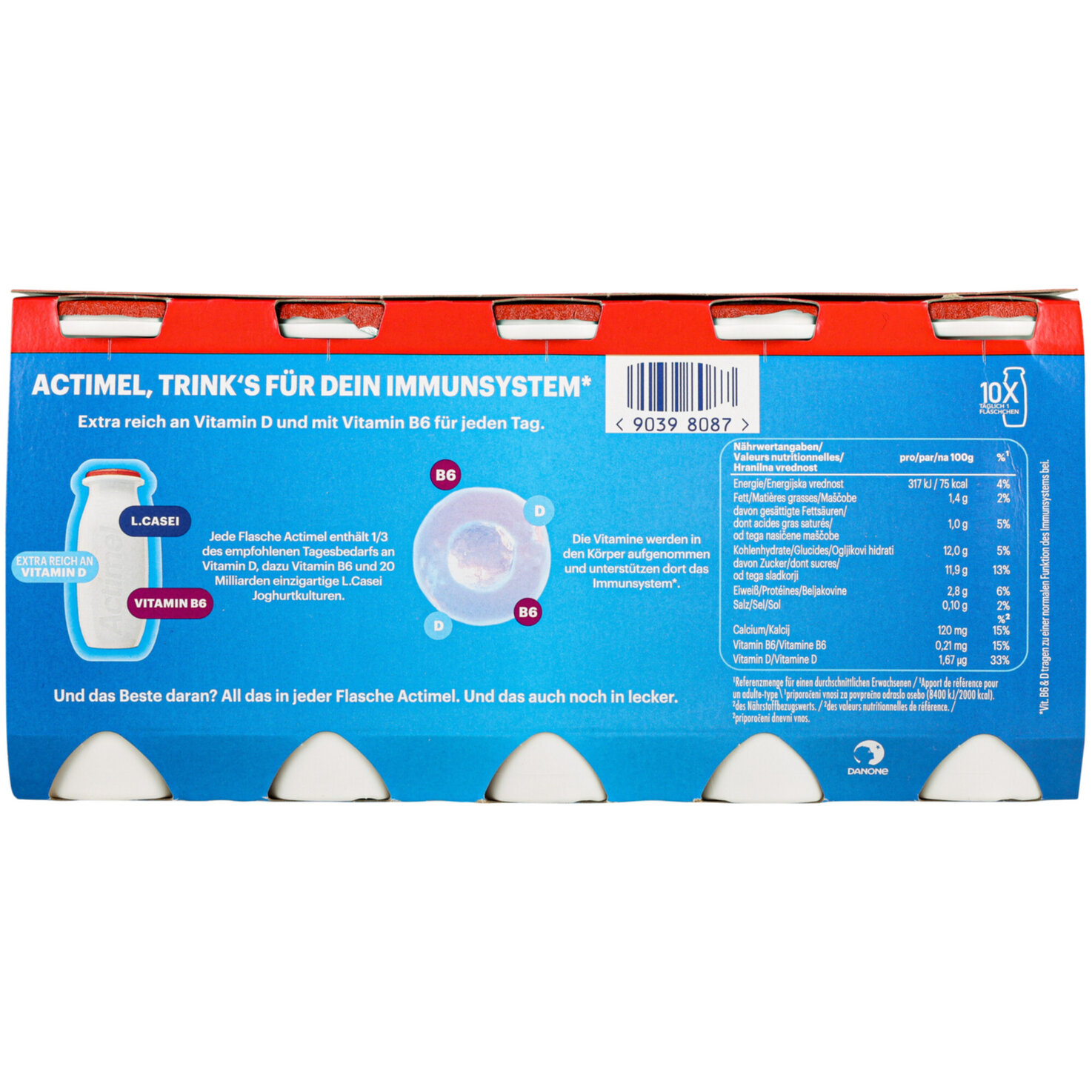 Actimel Joghurtdrink Erdbeere 10x100g