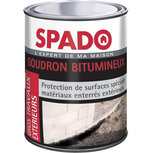 Goudron bitumeux Spado - Bidon de 1 L