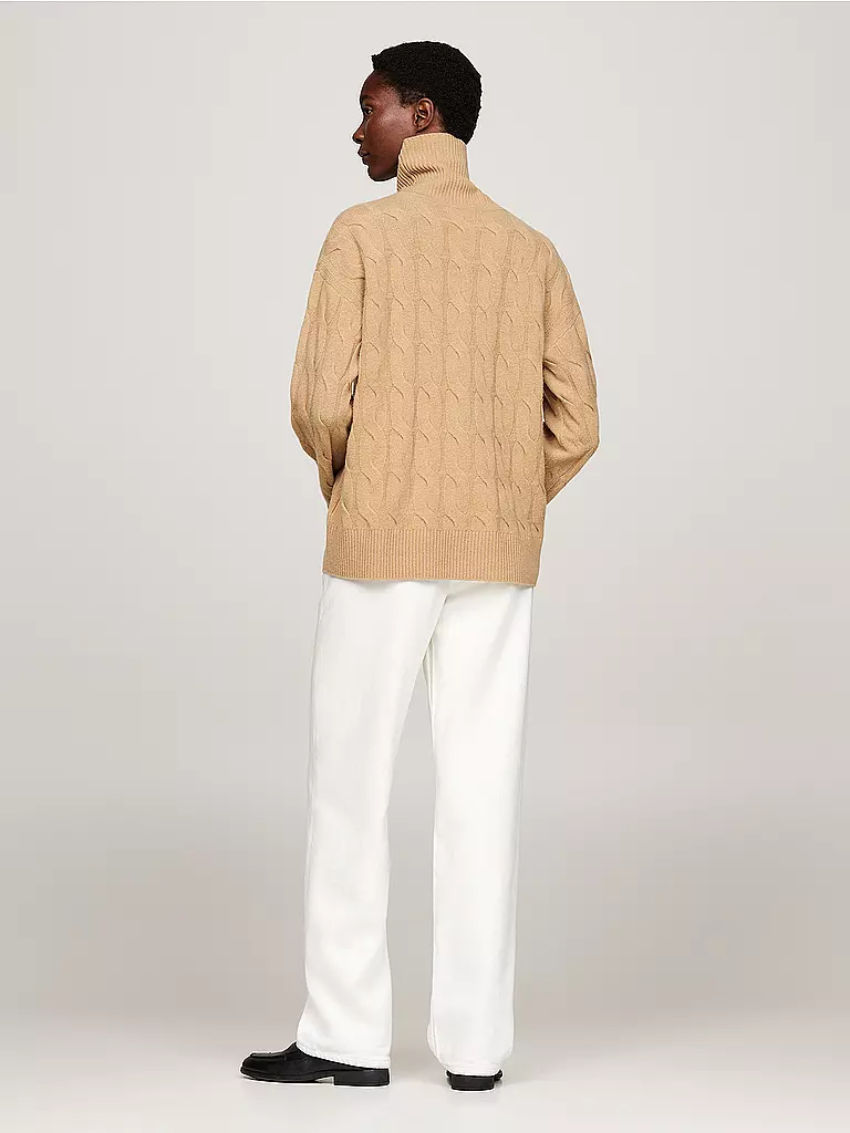 TOMMY HILFIGER Rollkragenpullover  camel