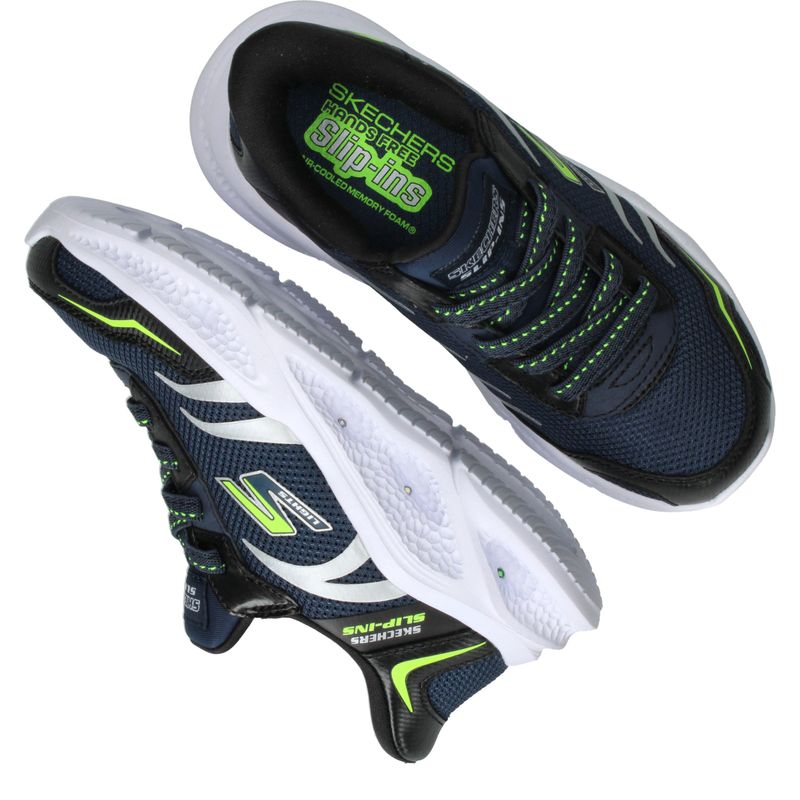 Skechers S-Lights Meteor Lights Slip-Ins Sneakers Blauw Jongens