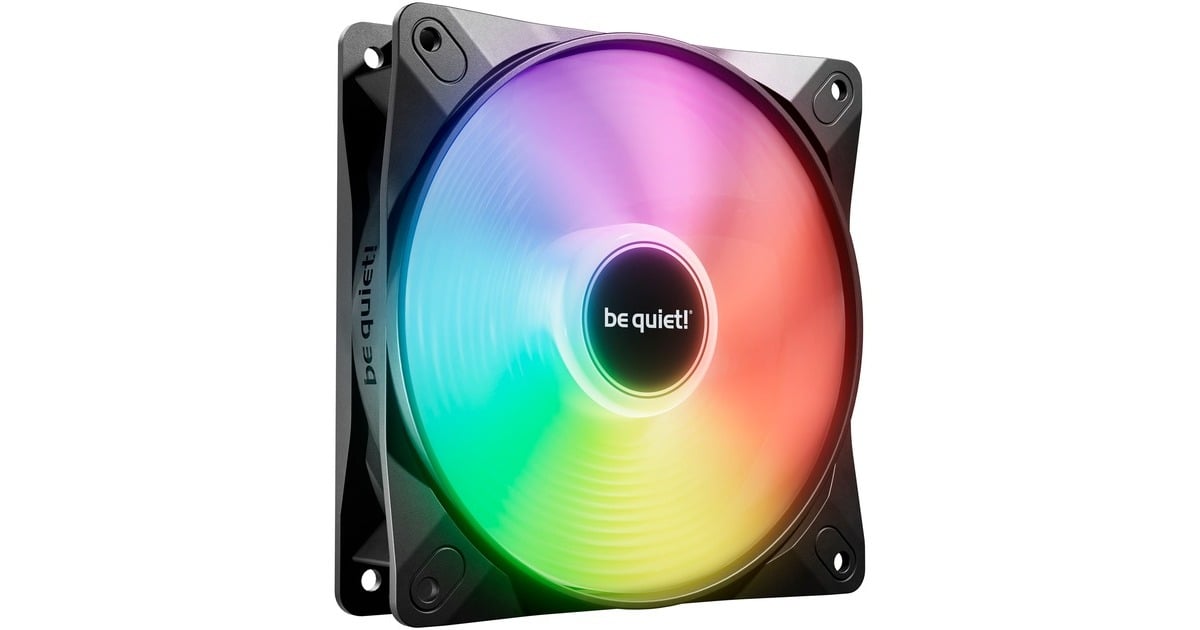 be quiet!Light Wings LX PWM high-speed RGB case fan  (Zwart, 120 x 120 x 25 mm)