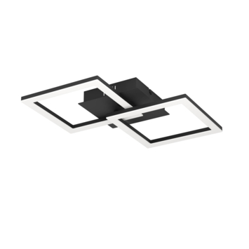 EGLO LED plafondlamp RGBIC met kleurenfunctie, zwart