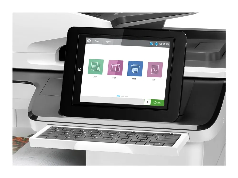 HP LaserJet Enterprise Flow MFP M776z - Multifunktionsprinter - farve - laser - 297 x 864 mm (original) - A3/Ledger (medie) - op til 46 spm (kopiering) - op til 46 spm (udskriver) - 2300 ark - 33.6 Kbps - USB 2.0, Gigabit LAN, Wi-Fi(n), USB 2.0 vært