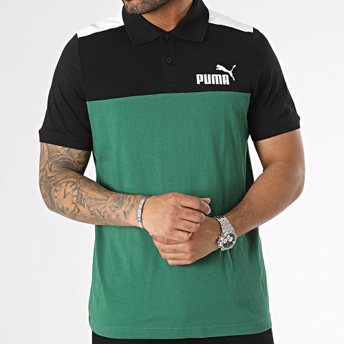 Polo Manches Courtes 848004 Noir Vert