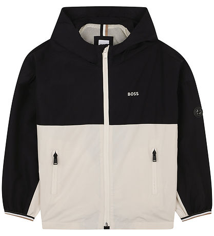 BOSS Sommerjacke - Schwarz/Beige