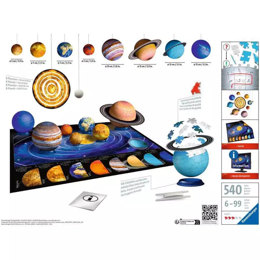 Ravensburger Planetensystem bunt