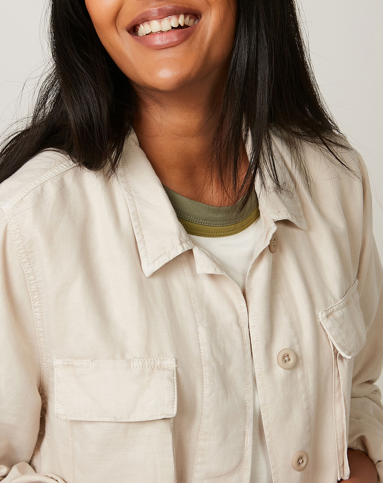 Hartford Veste en Coton & Lin Vea stone