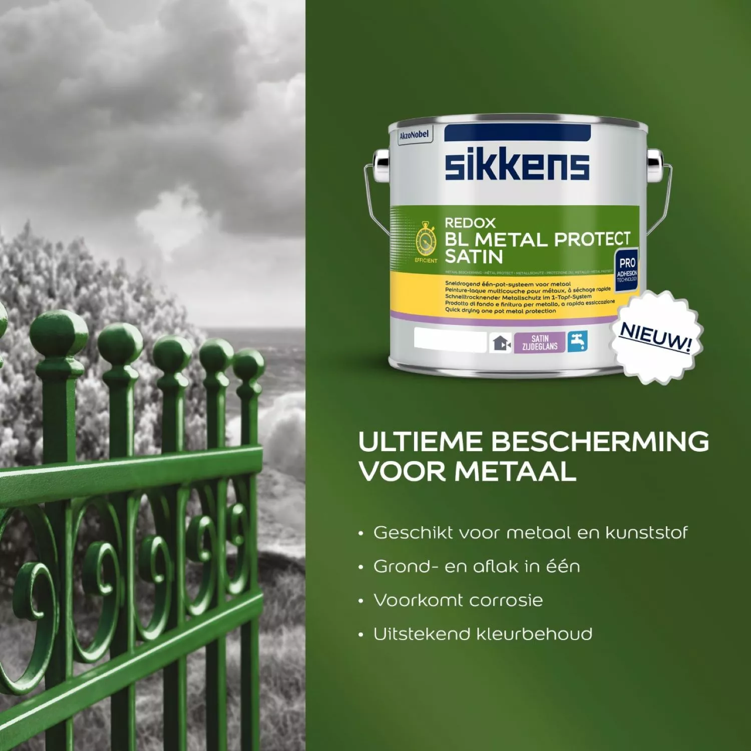 Sikkens Redox BL Metal Protect Satin - op kleur gemengd - 1L