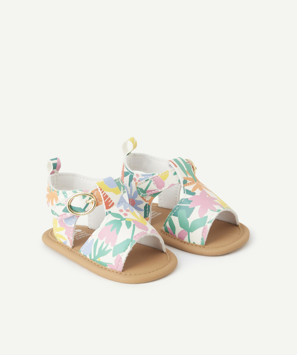chausson style sandales bébé fille imprimé à fleurs