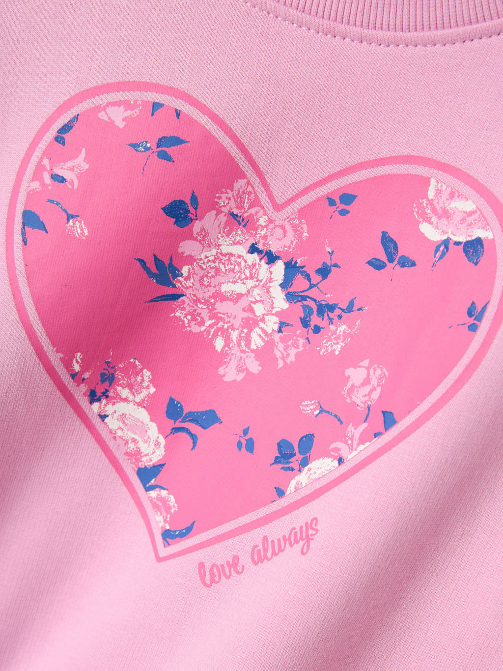 NAME IT sweater NMFVILOUI met printopdruk roze