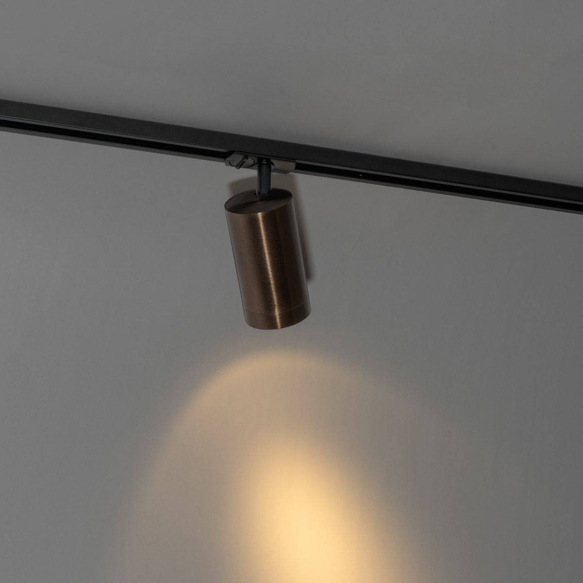 Modern railsysteem met 5 spots donker brons 1-fase GU10 70mm - Iconic Jeana Luxe