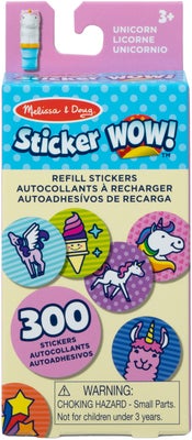 Melissa & Doug Sticker WOW! Påfyllingspakke Enhjørning