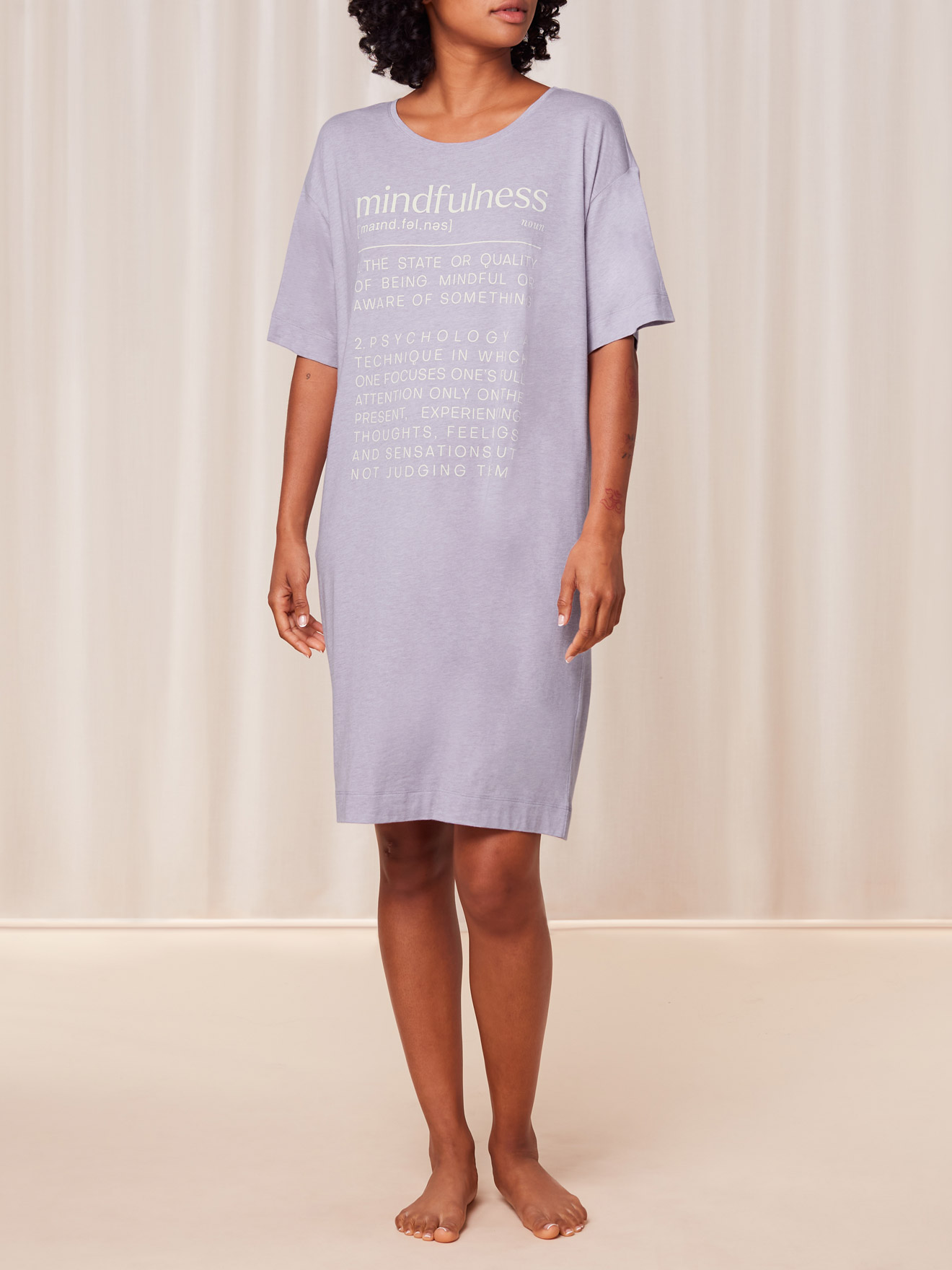 Chemise de nuit manches courtes