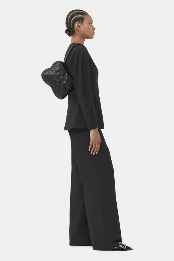 Ganni Butterfly Top Handle Black