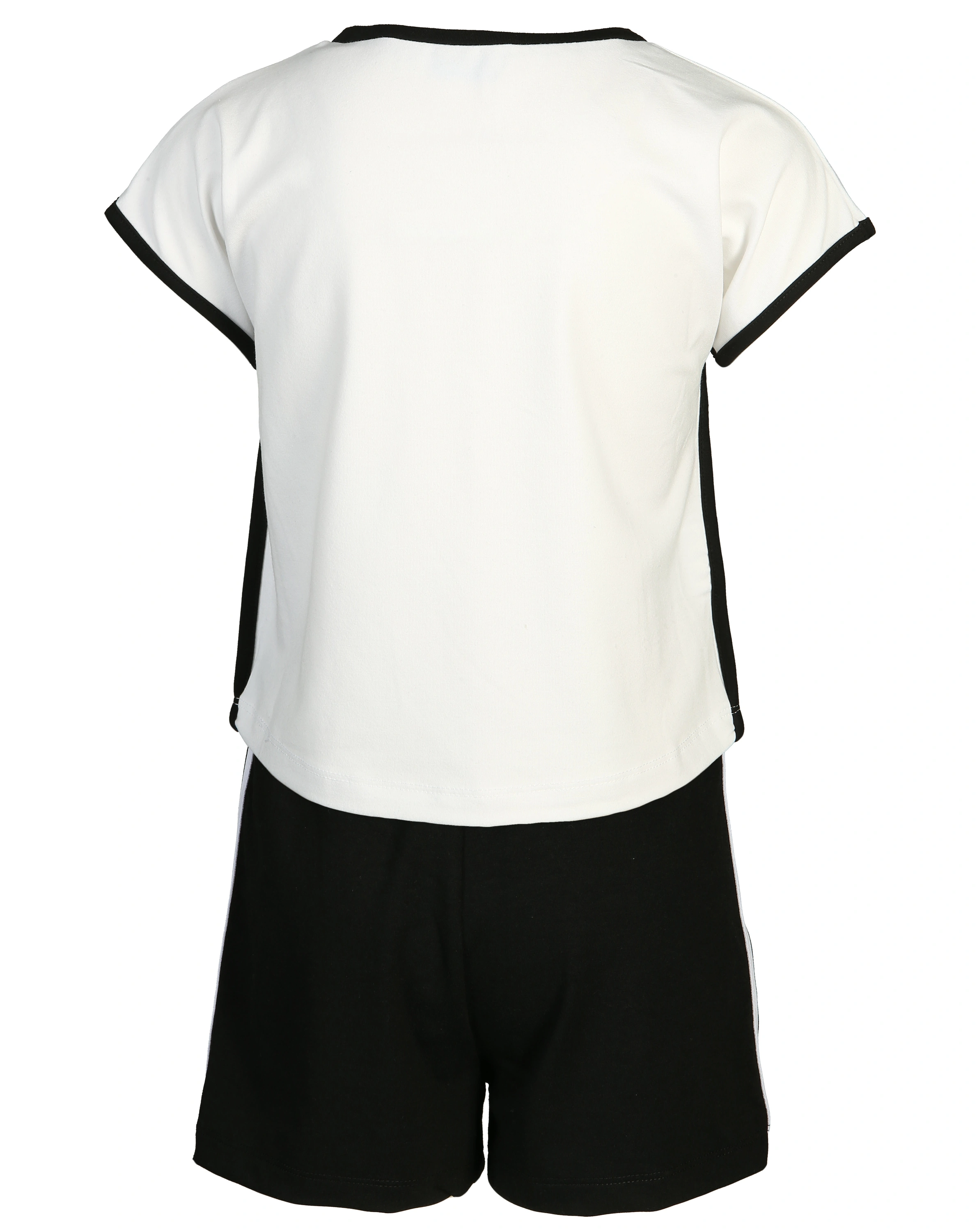 T-Shirt ACTIVE mit Shorts in schwarz