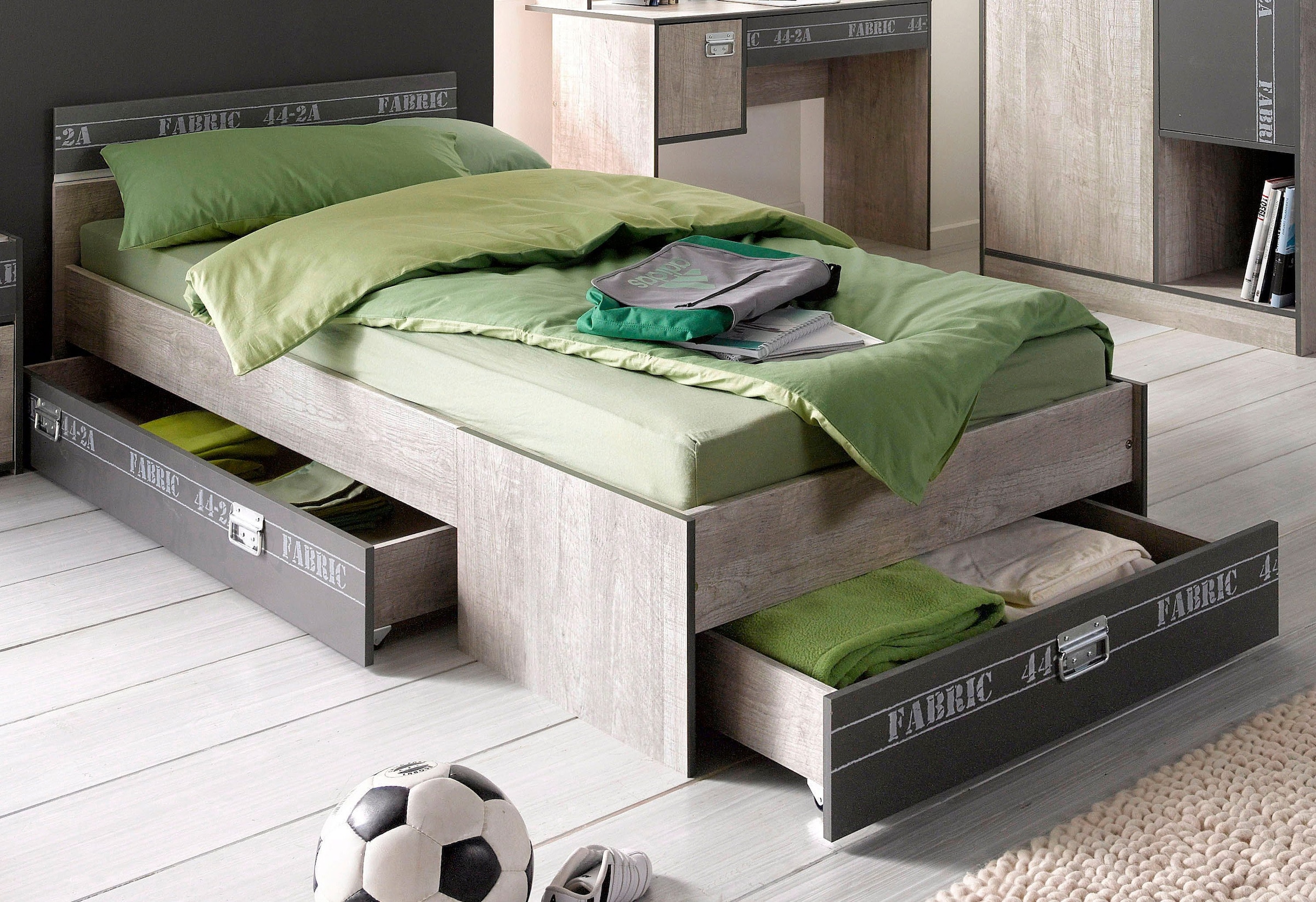 Parisot Jugendbett »Fabric« Einzelbett inkl. Schubkasten