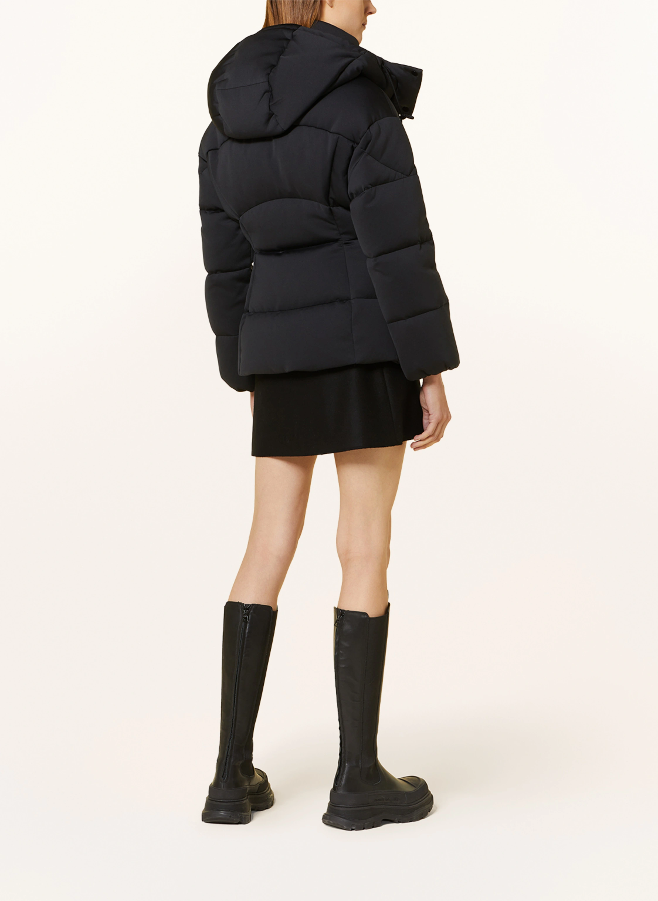 MONCLER Daunenjacke KARAKORUM TECH JERSEY mit abnehmbarer Kapuze
