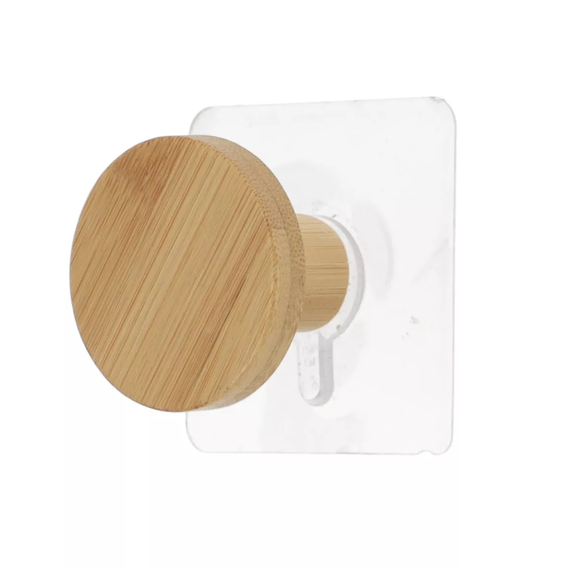 Patère adhésive (D4,5 cm) Easy Chic Naturel