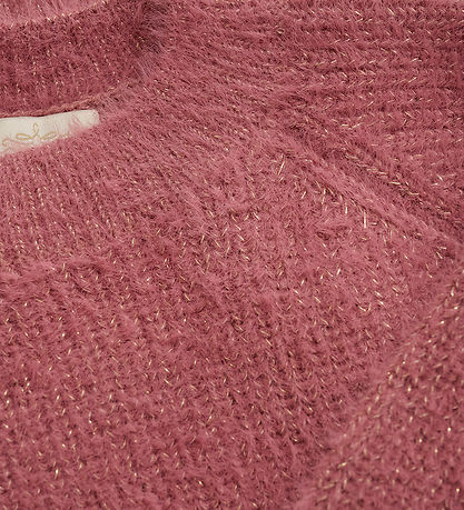Creamie Bluse - strik - Mesa Rose m. Glitter