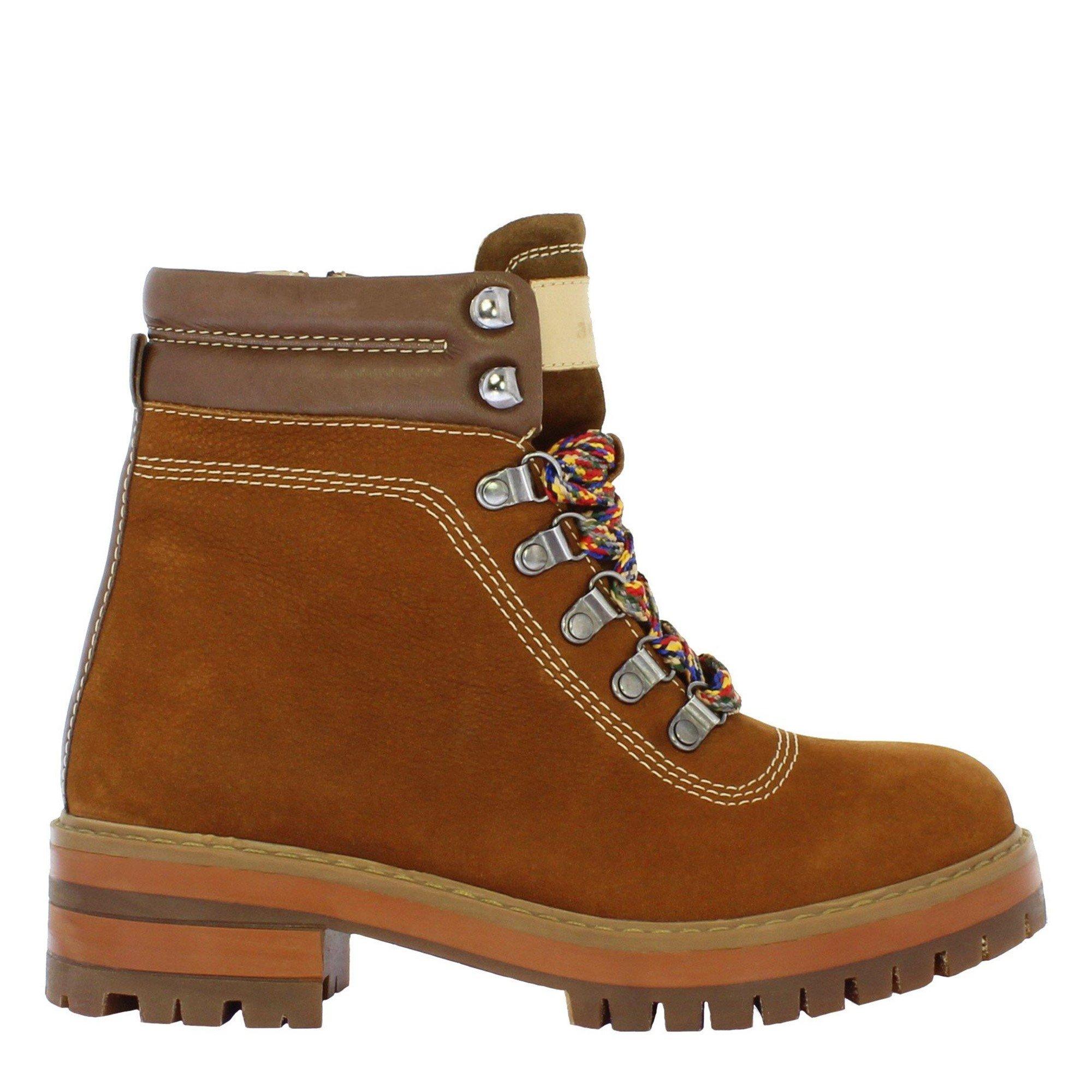 Adesso Suede Chunky Lace Up Work Boot