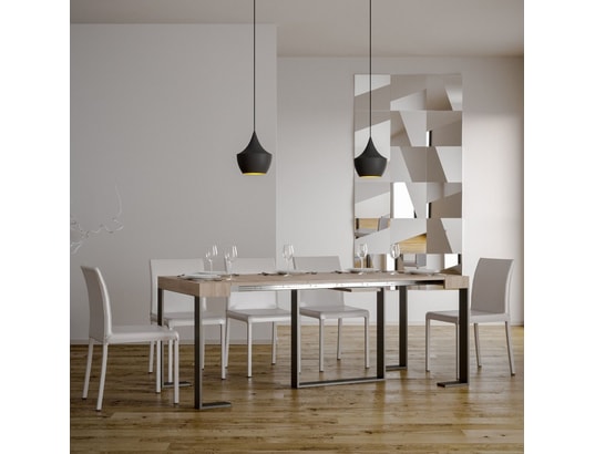 ITAMOBY - Console extensible futura 90x40/300cm chêne nature