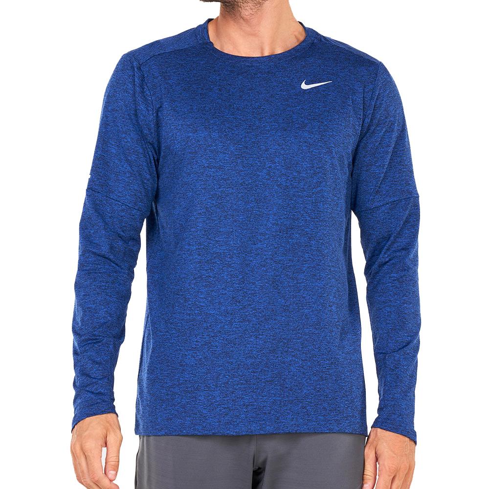Nike T-shirt Manches Longues Bleu Homme Nike Elmnt Crew