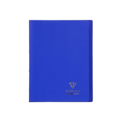 Clairefontaine Koverbook - Cahier polypro 24 x 32 cm - 48 pages - petits carreaux (5x5 mm) - bleu