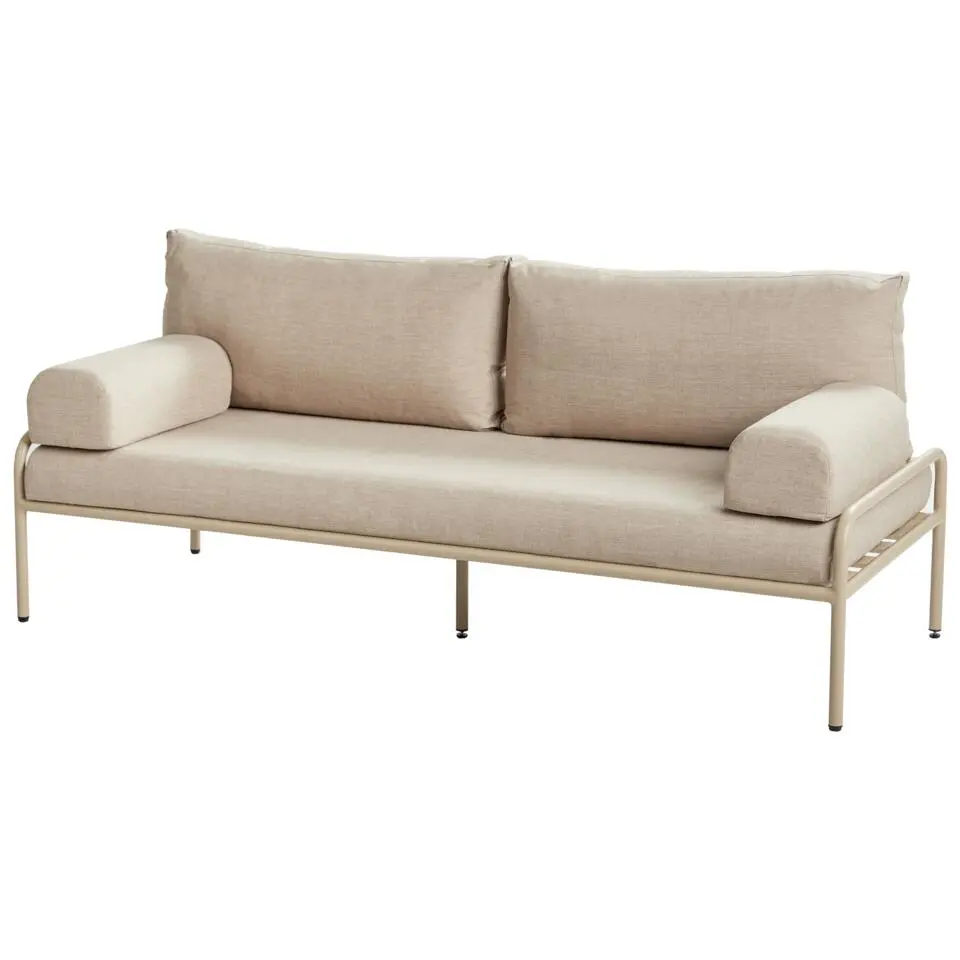 SOLOFRA - Tuinbank 2-zits - Beige - Aluminium