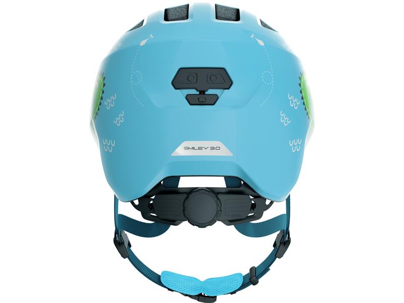 Abus Helm Smiley 3.0 Blue Croco Shiny, M Fahrradhelm für Kinder