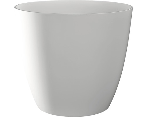 Ella plantenbak Ø 10 cm H 9 cm glanzend wit