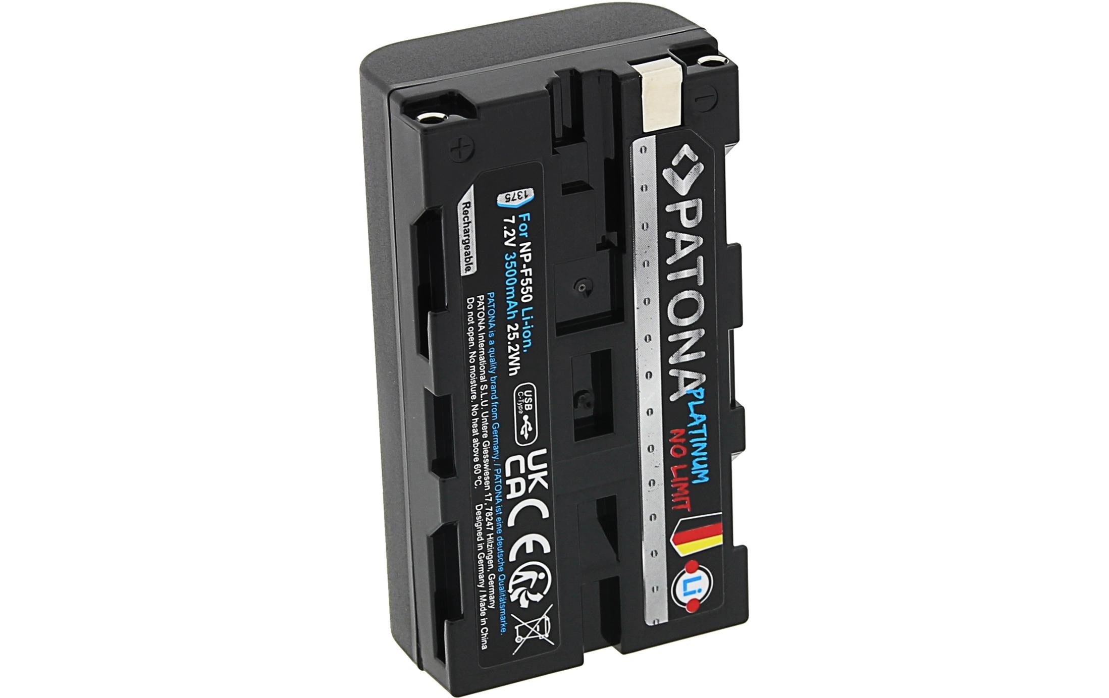 Platinum Akku für Sony NP-F550, F330, F530, F750, F930Platinum Batteriesatz für Sony