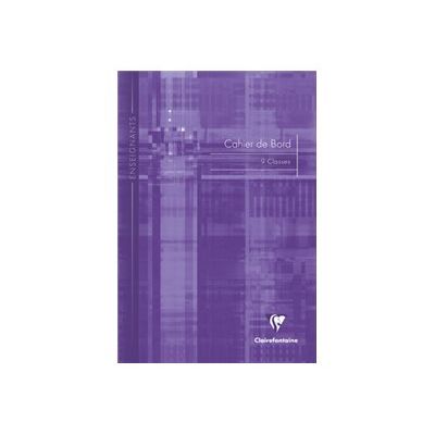 Clairefontaine - Carnet de bord enseignant (9 classes) - A4 - 60 pages - disponible dans différentes couleurs