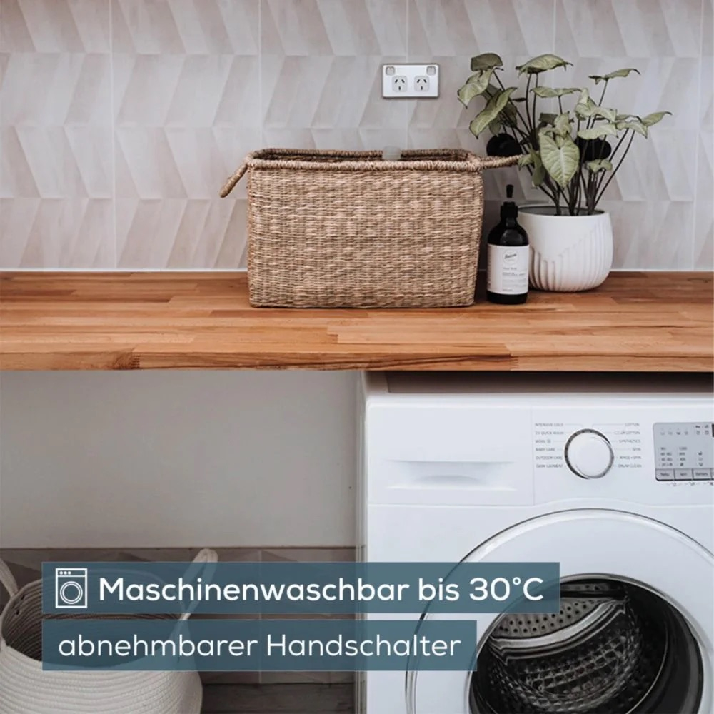 (56x52cm) HK 66 Cozy Schulter Heizkissen Elektrische Wärmedecke mit 3 Hitzestufen (20056) - Grau
