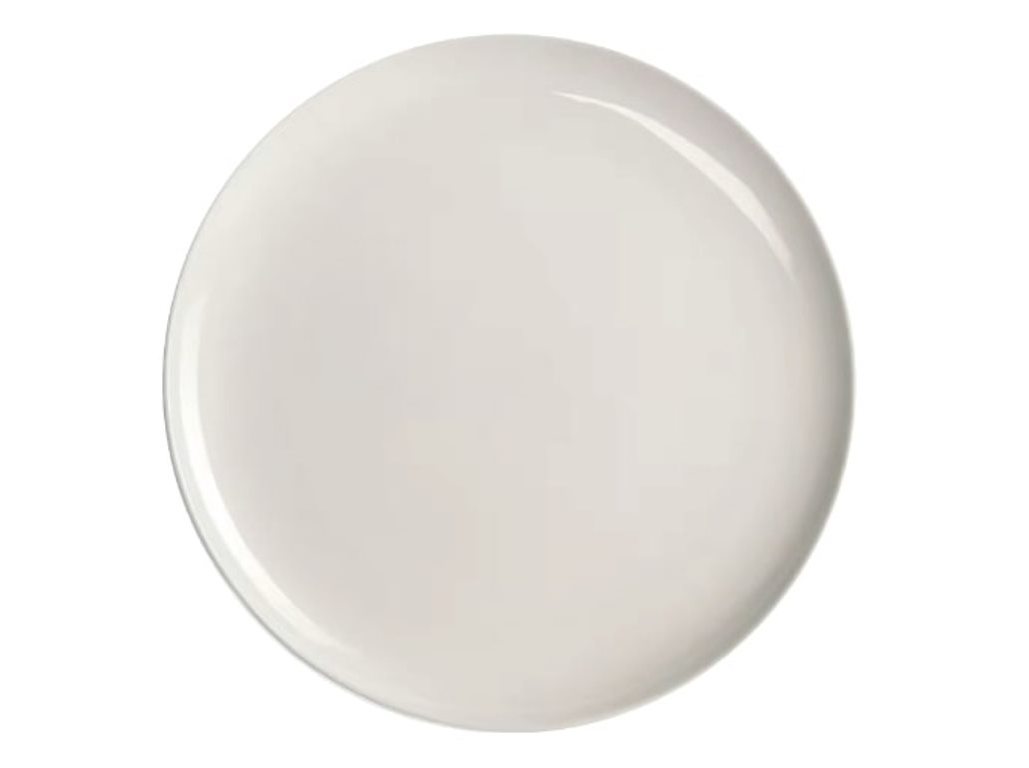 PRATO RASO ISIA ACTUEL PORCELANA FINA COM ALUMÍNIO 25CM