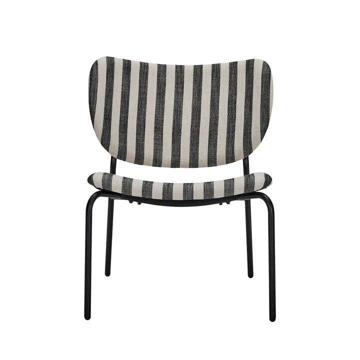 House Doctor - Longa Lounge-Sessel, schwarz / off-white