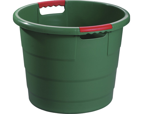GARANTIA ronde tuinmand, 45 L, kunststof, Ø 49 cm x 38 cm, groen