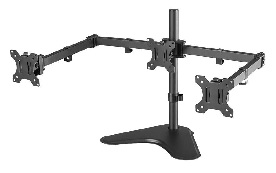 Monitor-Standfuss FPMA-D550DD3BLACK Schwarz<br>Völlig beweglicher Tischständer für drei Bildschirme von 13 bis 27
