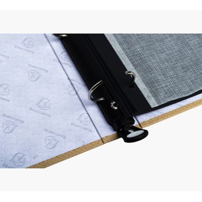 Exacompta OfficeByMe - Album photo classeur - 60 pages noires - beige