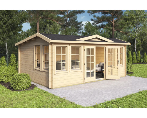 Outdoor Life Balmoral 44 tuinhuis inclusief vloer, 570 x 421,3 cm, naturel