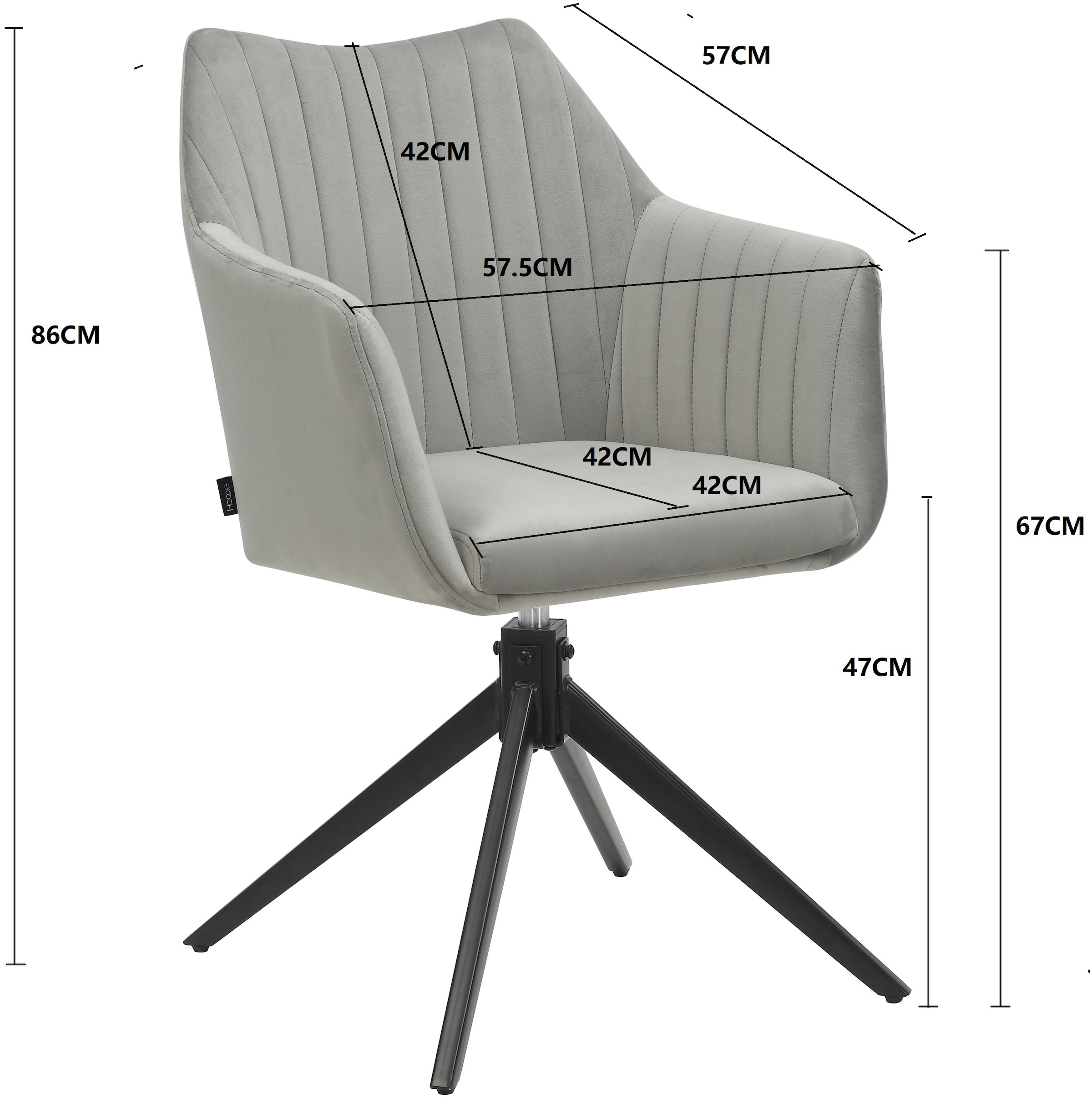 Home affaire Esszimmerstuhl »Tampa, TOPSELLER!, OTTOs Choice« (Set) 2 Stk.mit Drehfunktion 360 Grad